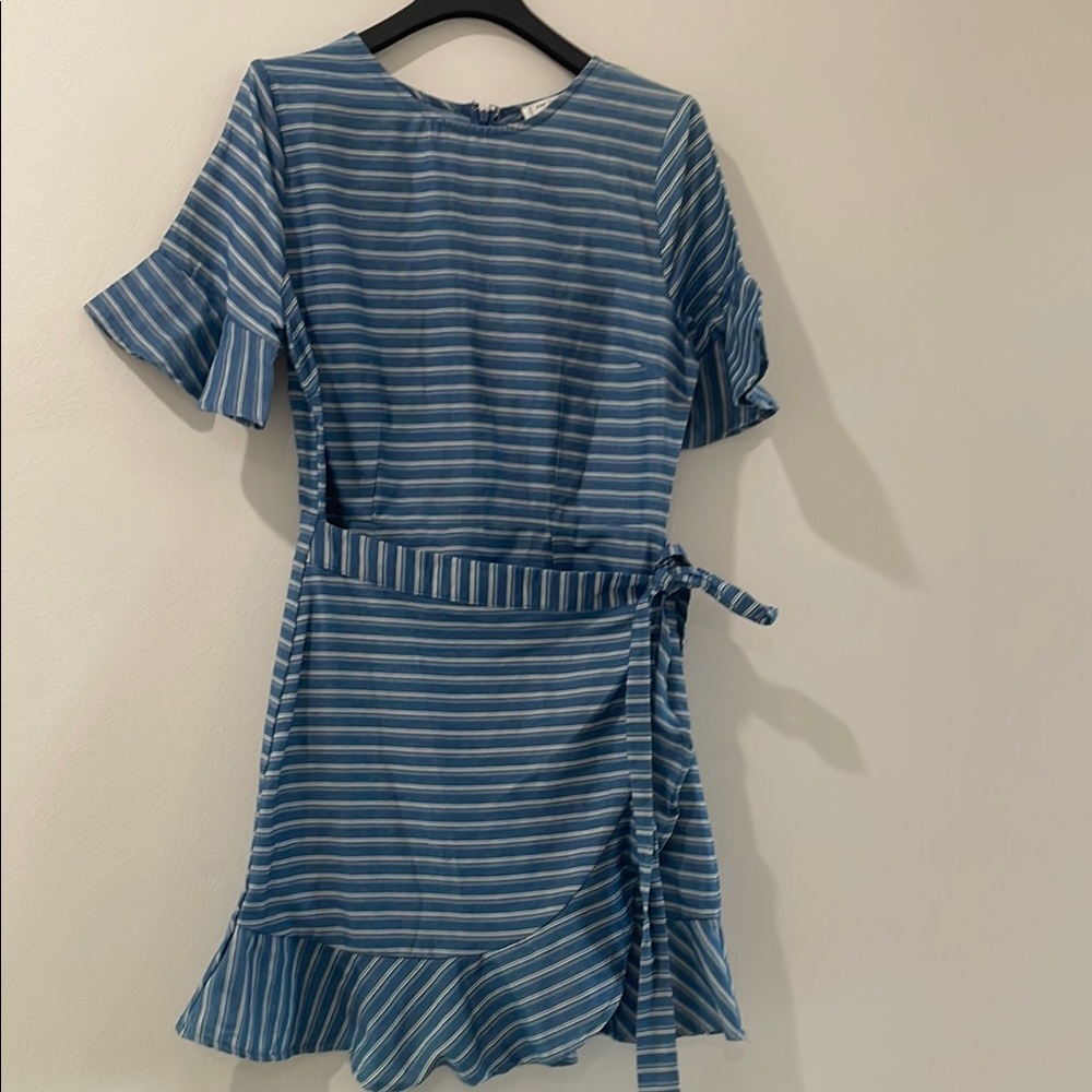 Blu Pepper Day to Day Blue Striped Top